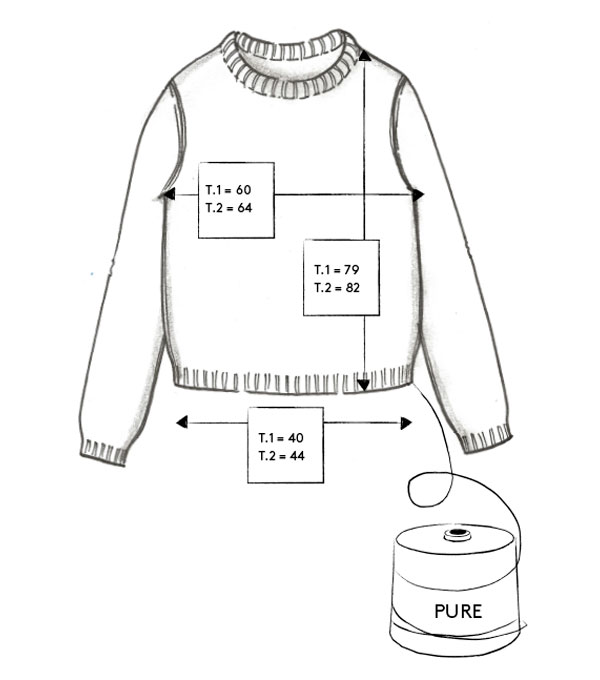 Correspondance de tailles de la robe PURE