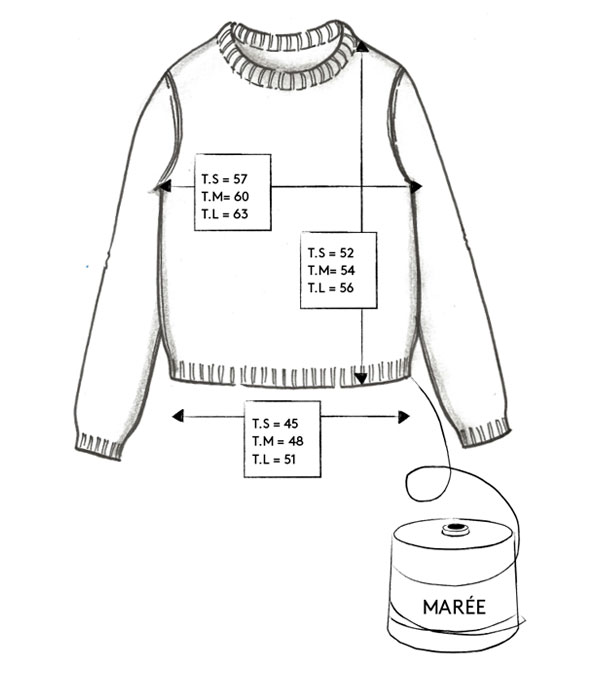 Correspondance de tailles du pull MARÉE