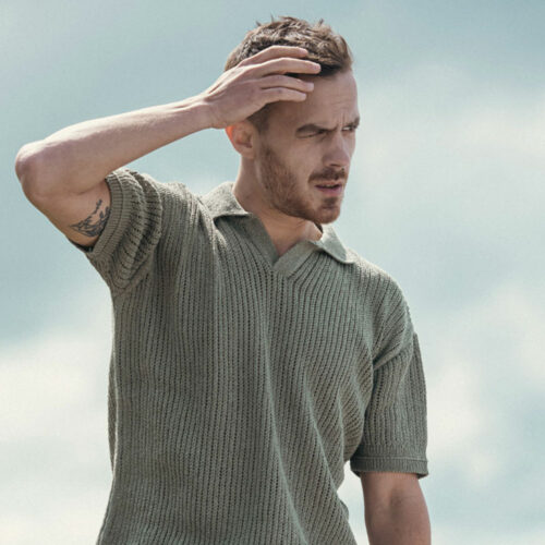 lime green "PAS A PAS" jumper - Recycled cotton