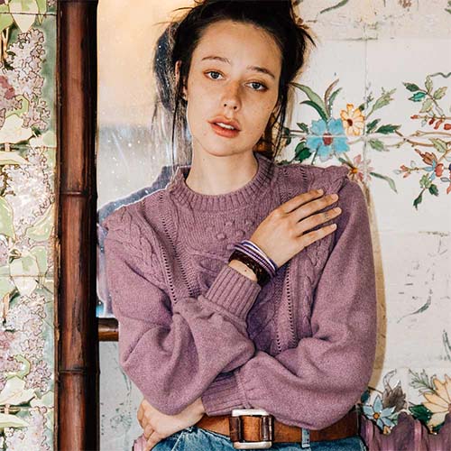 PULL JEU DE PAUME LILAS