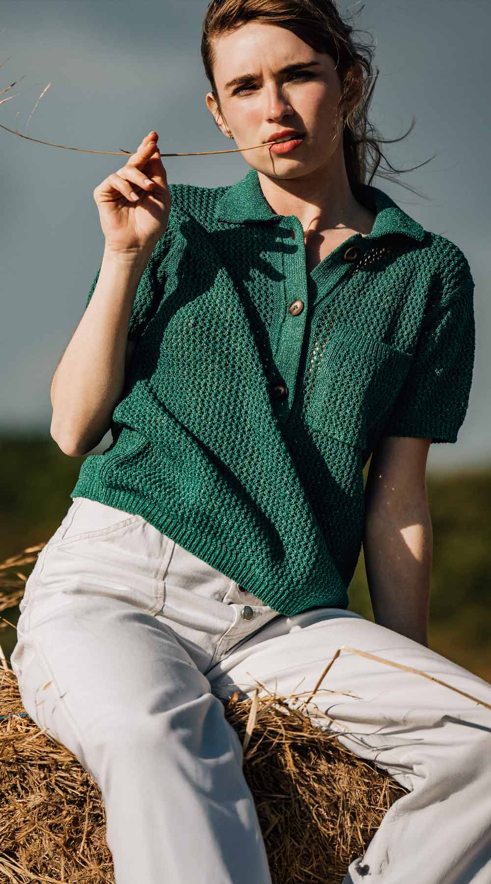 ENTREVUE VERT COTON RECYCLÉ